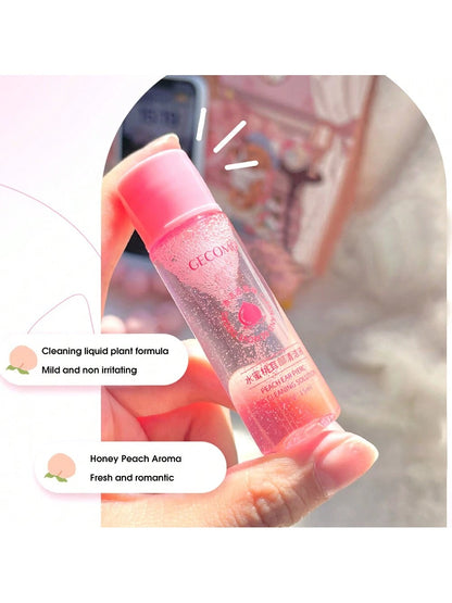 Peach Scented Ear Piercing Cleaning Solution (1 Bottle) – Ear Care Liquid For Odor, Earwax Cleaning Clog Prevention