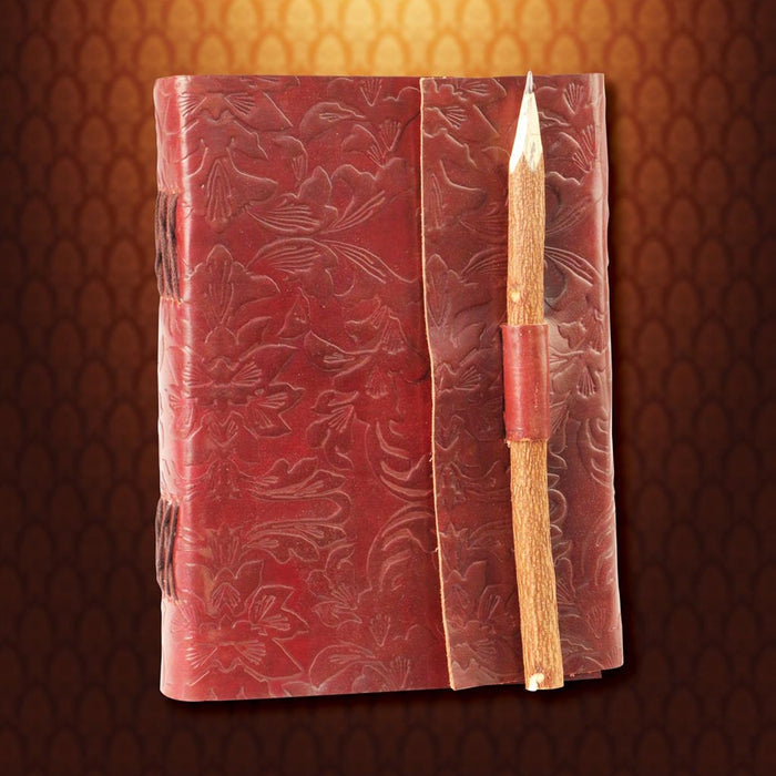 Pencil Lock Leather Journal