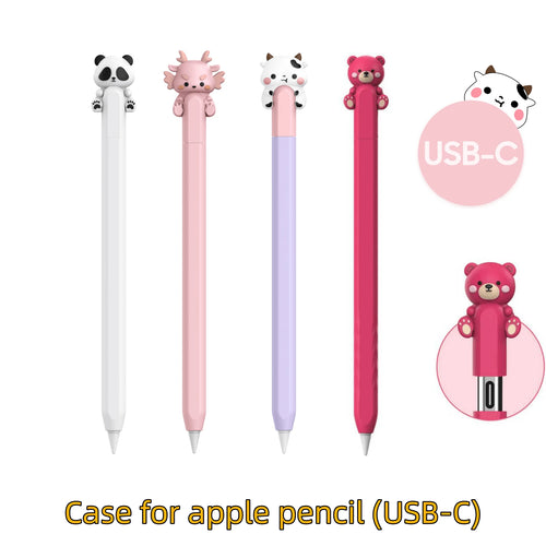 Pencil Sleeve For Apple Pencil (USB-C), Silicone Protective Case Accessory, Compatible With Apple Pencil (USB-C), Supports Magnetic Charging And Double Tap