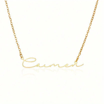 Personalized Custom Signature Fine Chain Necklace DIY Custom Letter Brand Jewelry Birthday Gift Mother's Day Gifts,Gold,Stylish,Vintage,Simple,Unisex,Individual Dressing, For Her, Unique Gift, Aesthe