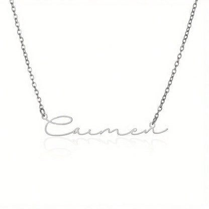 Personalized Custom Signature Fine Chain Necklace DIY Custom Letter Brand Jewelry Birthday Gift Mother's Day Gifts,Gold,Stylish,Vintage,Simple,Unisex,Individual Dressing, For Her, Unique Gift, Aesthe