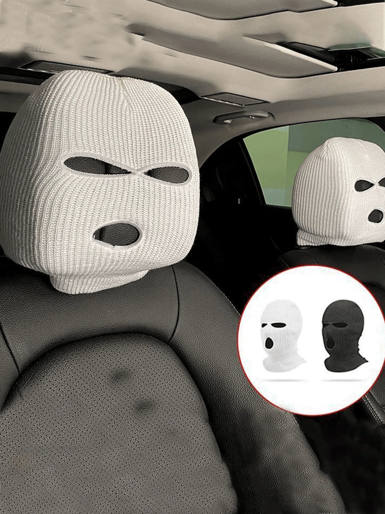 Personalized Funny Car Headrest Cover, Universal Size Fits Most Vehicles, Auto Accessories