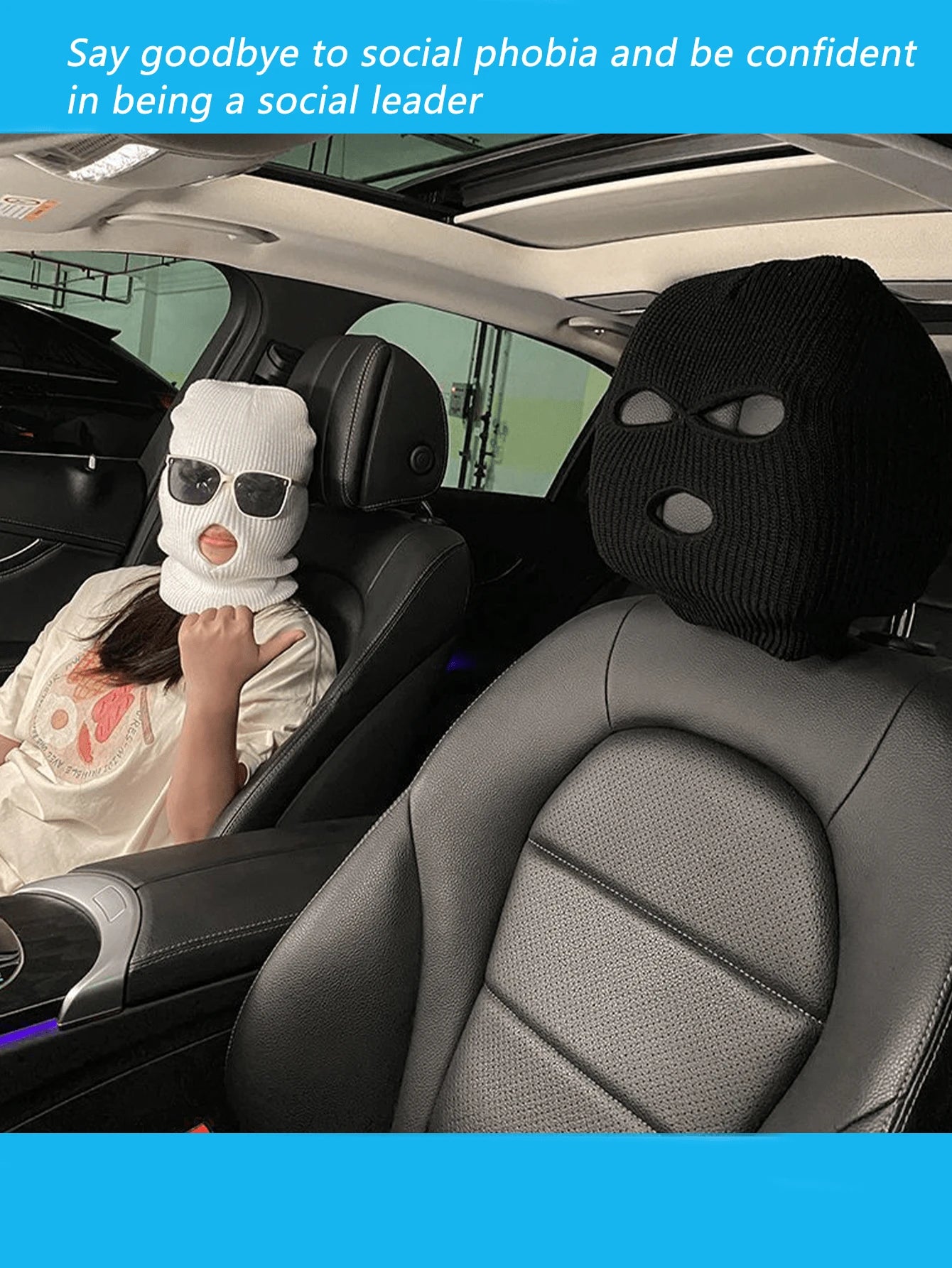 Personalized Funny Car Headrest Cover, Universal Size Fits Most Vehicles, Auto Accessories