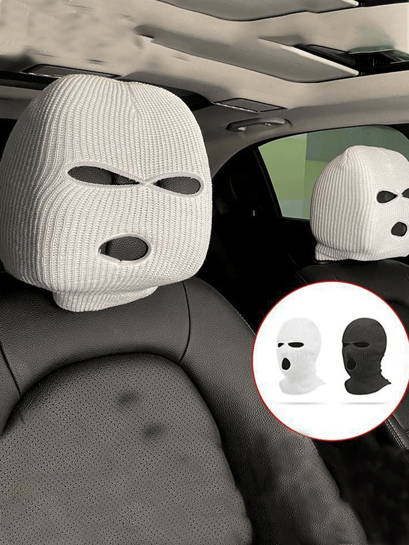Personalized Funny Car Headrest Cover, Universal Size Fits Most Vehicles, Auto Accessories