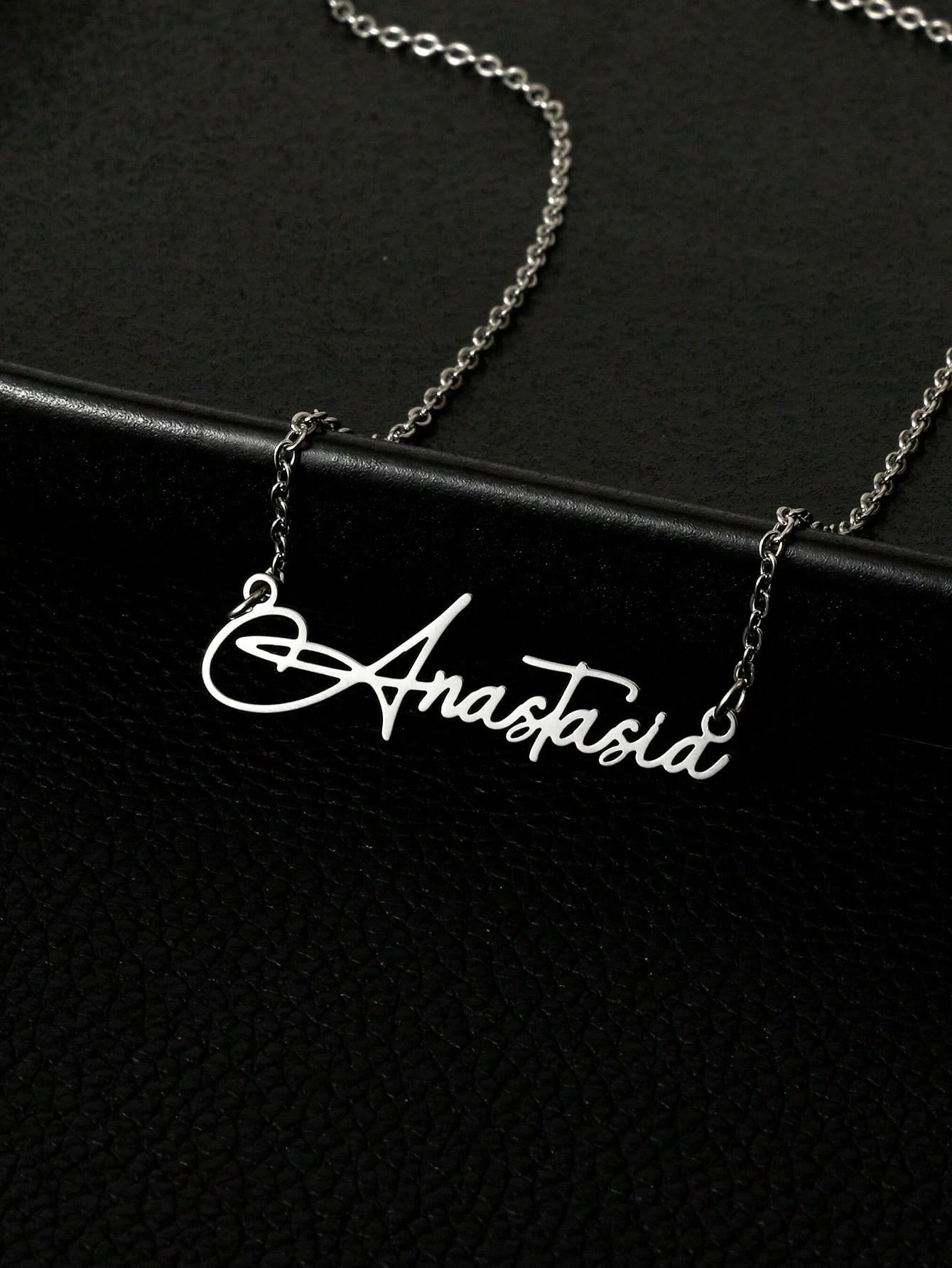 Personalized Jewelry Name Necklace, Stainless Steel Gold Color Customizable Font Letter Chain, Suitable For Boy And Girl, Unique & Ideal Gift For Girlfriend, Mom, Family, Friend, Daughter, Anniversary