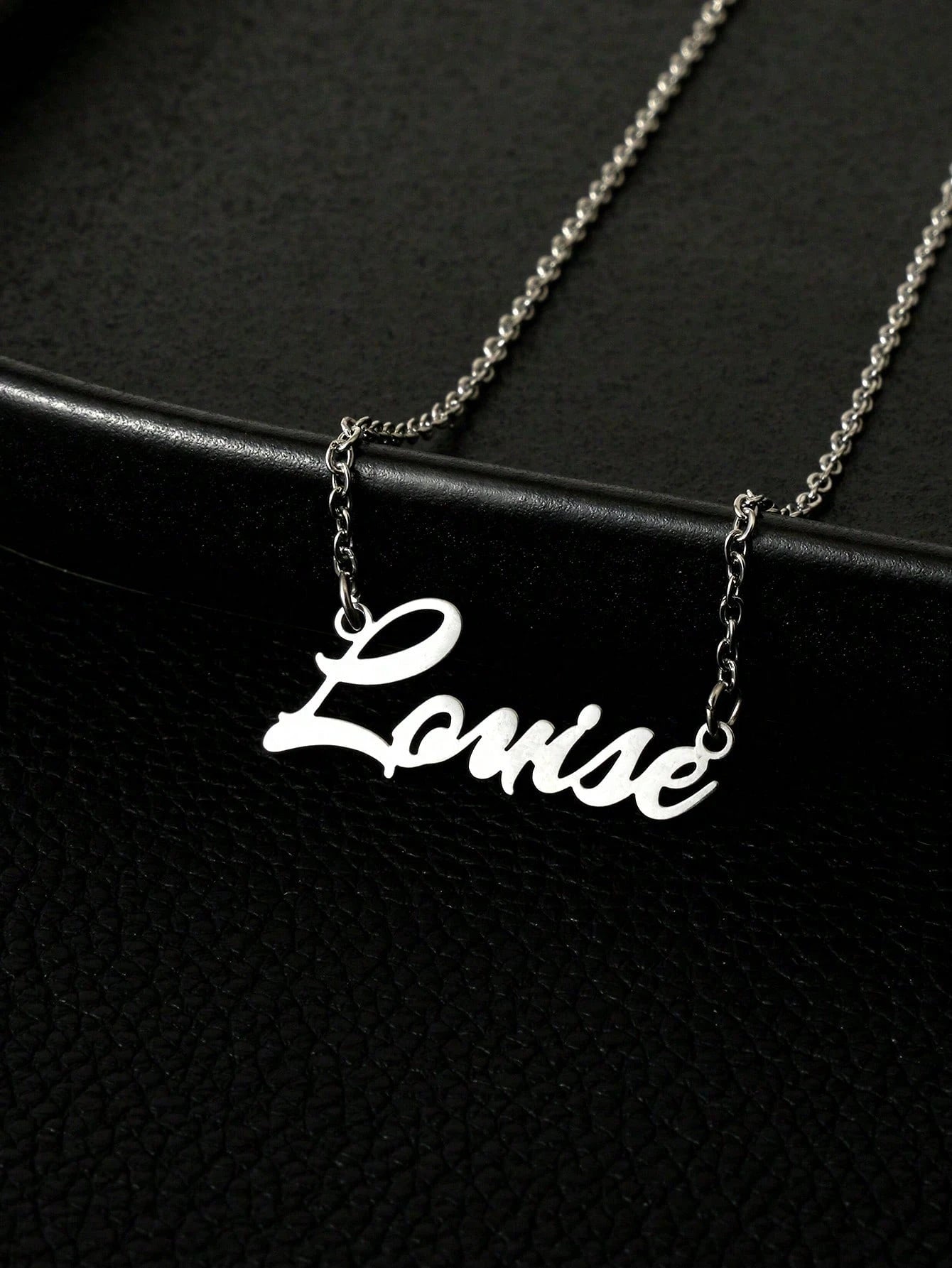 Personalized Jewelry Name Necklace, Stainless Steel Gold Color Customizable Font Letter Chain, Suitable For Boy And Girl, Unique & Ideal Gift For Girlfriend, Mom, Family, Friend, Daughter, Anniversary