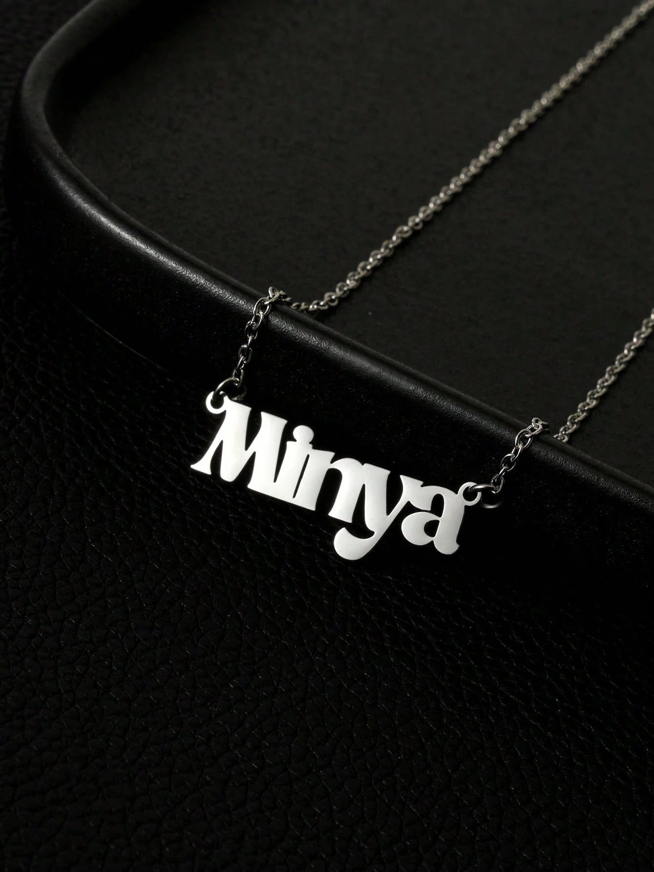 Personalized Jewelry Name Necklace, Stainless Steel Gold Color Customizable Font Letter Chain, Suitable For Boy And Girl, Unique & Ideal Gift For Girlfriend, Mom, Family, Friend, Daughter, Anniversary