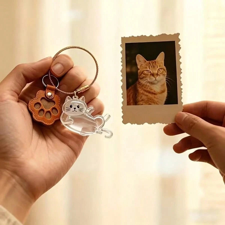 Pet Cat Hair Memorial Pendant With Cute Cat Hair Storage Box| Portable Pet Lover Accessory| Cat/Dog Shed Hair Collection Jar- Suitable As Memorial Gift Or Condolence Gift For Those Who Have Lost Th