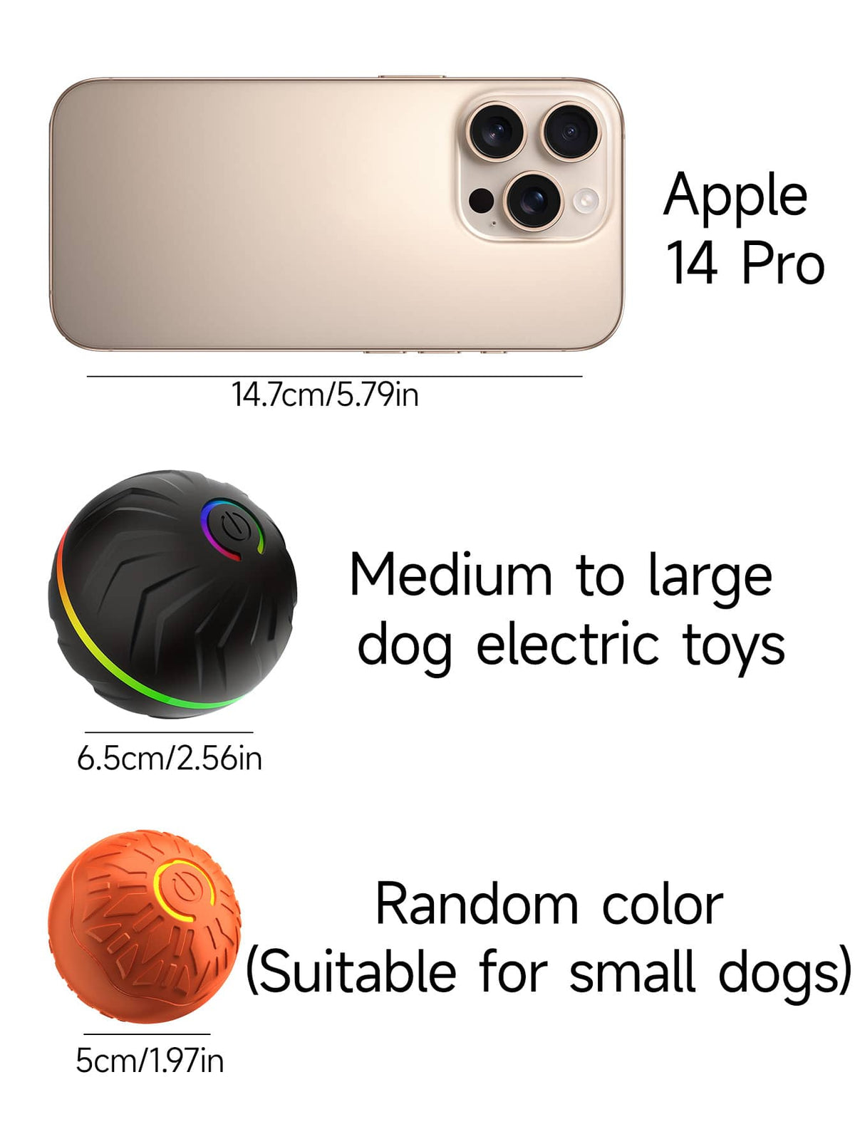 Pet Electric Toy, Smart Bouncing Ball, Intelligent Jumping Rolling Interactive Dog Toy Ball, Durable Exercise Activation Automatic Rolling Ball Toy, Suitable For Small/Medium/Large Dogs, USB Rechargea