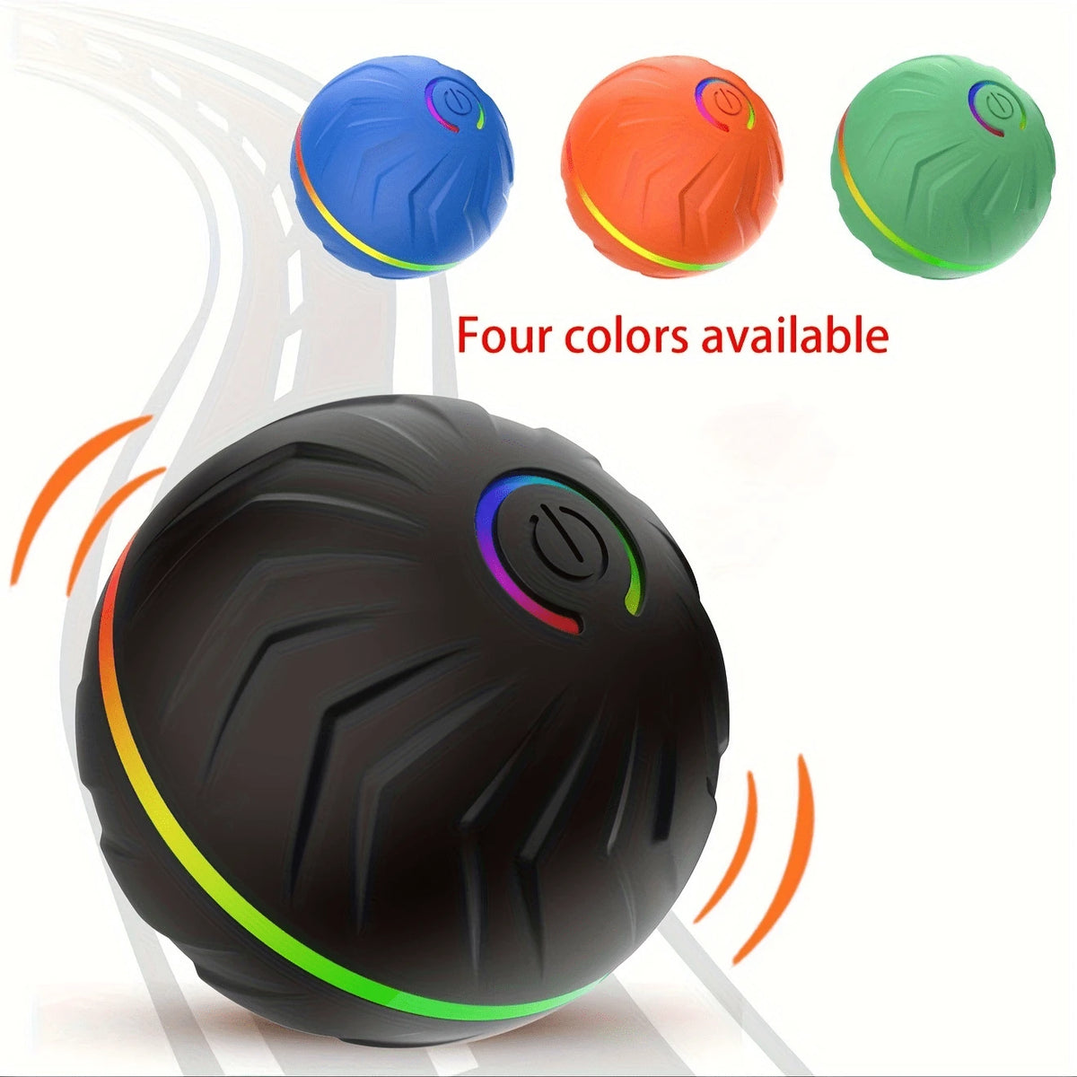 Pet Electric Toy, Smart Bouncing Ball, Intelligent Jumping Rolling Interactive Dog Toy Ball, Durable Exercise Activation Automatic Rolling Ball Toy, Suitable For Small/Medium/Large Dogs, USB Rechargea