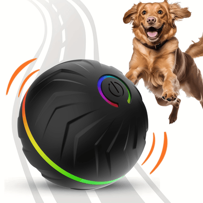Pet Electric Toy, Smart Bouncing Ball, Intelligent Jumping Rolling Interactive Dog Toy Ball, Durable Exercise Activation Automatic Rolling Ball Toy, Suitable For Small/Medium/Large Dogs, USB Rechargea