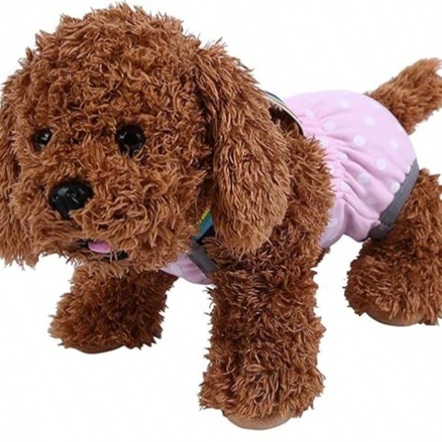 Pet Polka Dot Period Pants- Reusable Dog Sanitary Pants For Heat Cycle