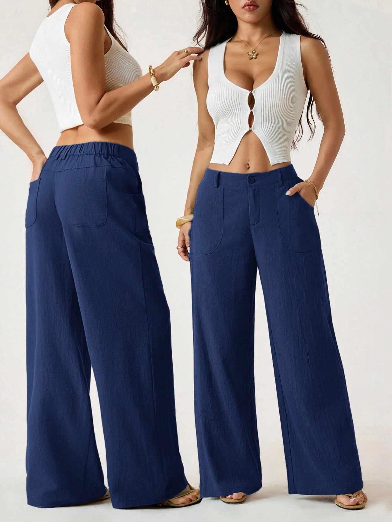PETITE 100% Washed Cotton Low Waist Straight Pants Linen Pants For Women Loose Pants For Women Wide Leg Summer Pants Women Wide Leg Pants,Petite Women