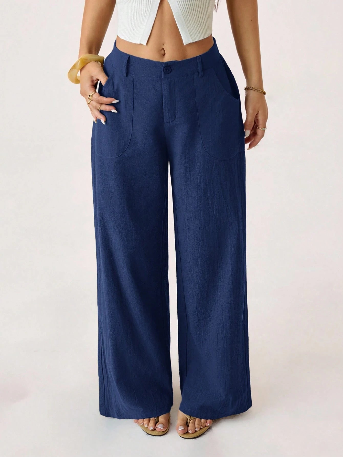 PETITE 100% Washed Cotton Low Waist Straight Pants Linen Pants For Women Loose Pants For Women Wide Leg Summer Pants Women Wide Leg Pants,Petite Women
