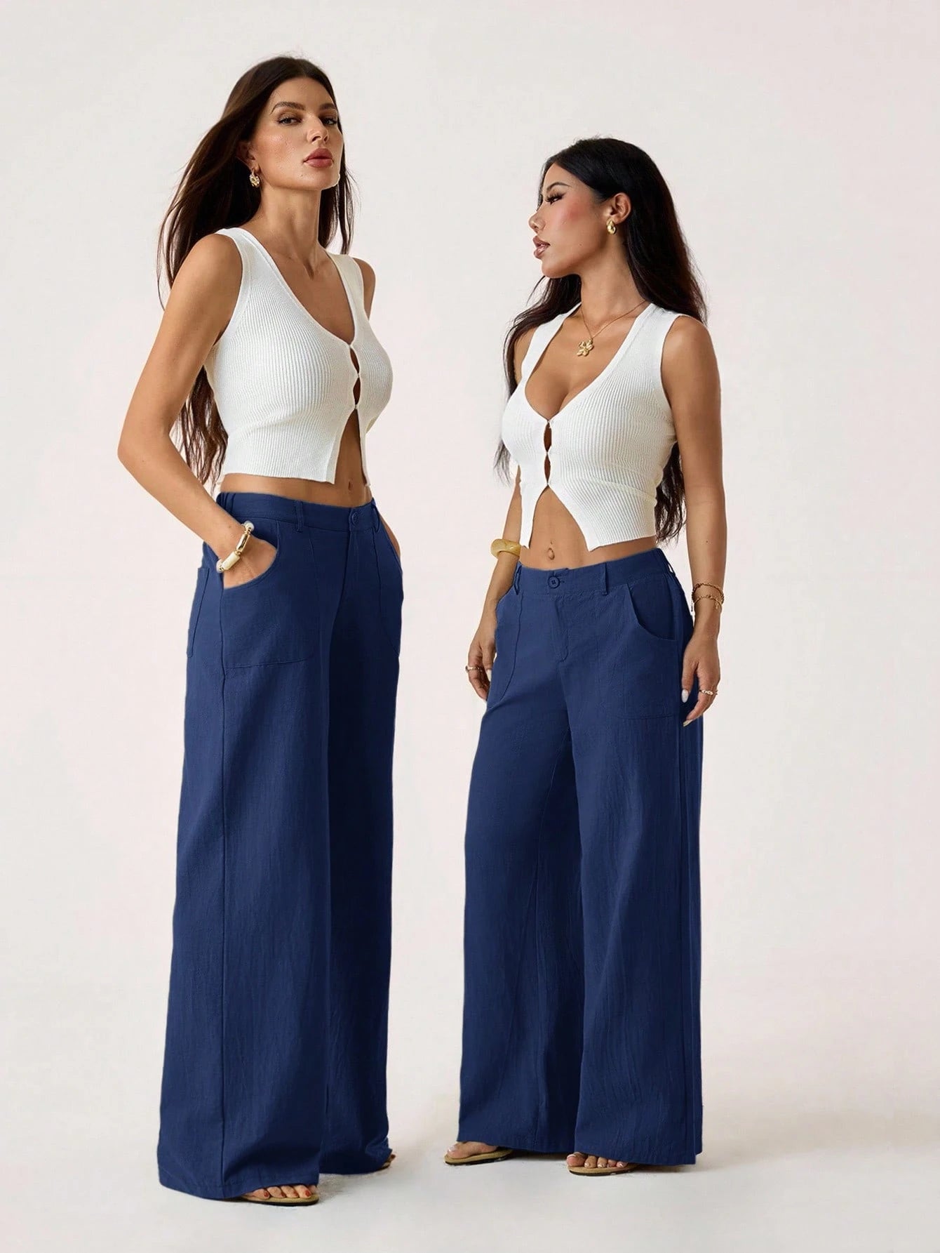 PETITE 100% Washed Cotton Low Waist Straight Pants Linen Pants For Women Loose Pants For Women Wide Leg Summer Pants Women Wide Leg Pants,Petite Women