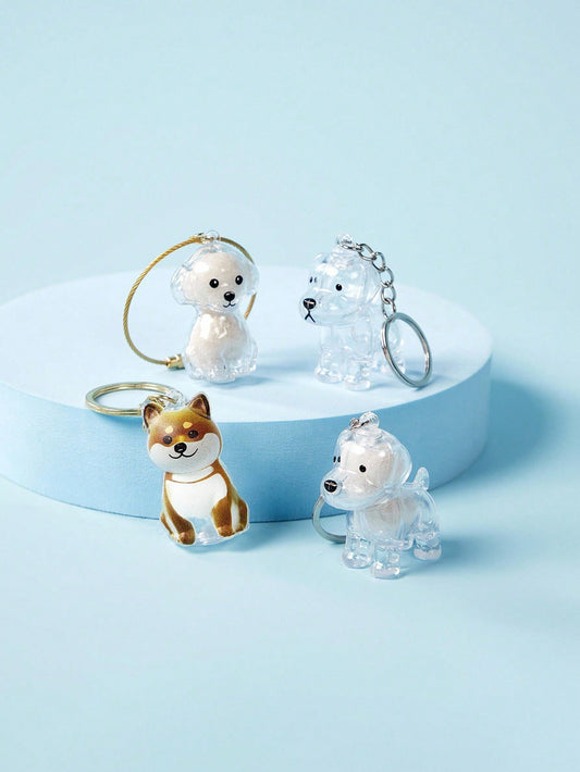 PETSIN 1pc Pet Breed Design Pet Hair Storage Keychain, Dog Breed Keychain Keepsake, Multifunctional Pet Memorial Pendant, Hair Storage Bag, Pet Hair Storage And Protection Memorial, Ideal Choice To Re