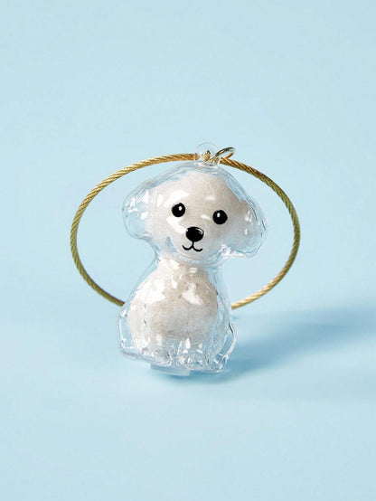 PETSIN 1pc Pet Breed Design Pet Hair Storage Keychain, Dog Breed Keychain Keepsake, Multifunctional Pet Memorial Pendant, Hair Storage Bag, Pet Hair Storage And Protection Memorial, Ideal Choice To Re