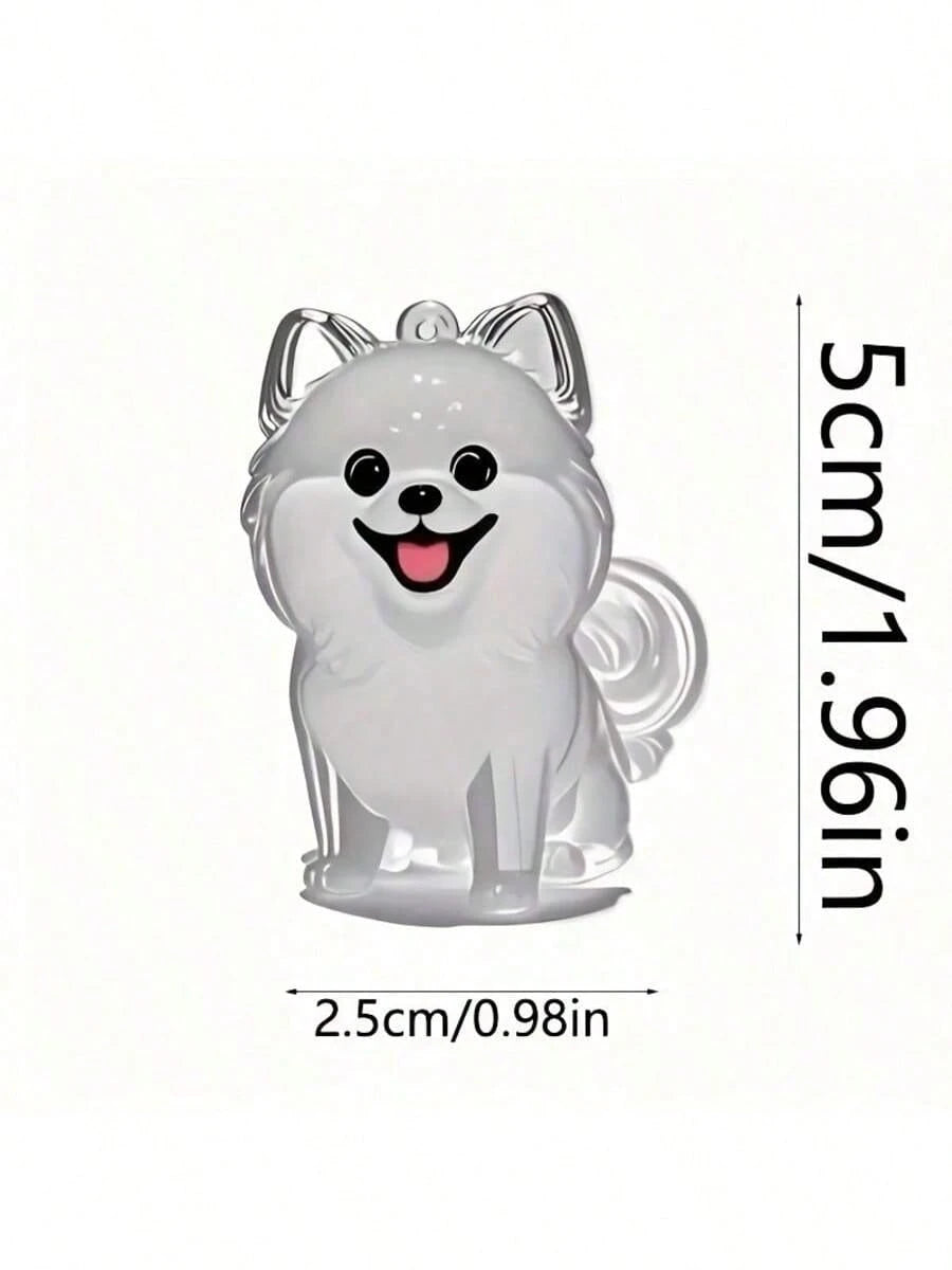 PETSIN 1pc Pet Breed Design Pet Hair Storage Keychain, Dog Breed Keychain Keepsake, Multifunctional Pet Memorial Pendant, Hair Storage Bag, Pet Hair Storage And Protection Memorial, Ideal Choice To Re