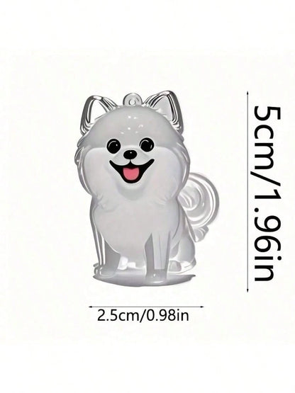 PETSIN 1pc Pet Breed Design Pet Hair Storage Keychain, Dog Breed Keychain Keepsake, Multifunctional Pet Memorial Pendant, Hair Storage Bag, Pet Hair Storage And Protection Memorial, Ideal Choice To Re