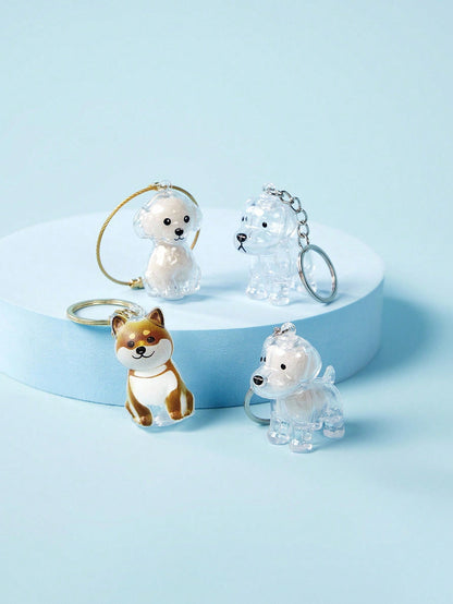PETSIN 1pc Pet Breed Design Pet Hair Storage Keychain, Dog Breed Keychain Keepsake, Multifunctional Pet Memorial Pendant, Hair Storage Bag, Pet Hair Storage And Protection Memorial, Ideal Choice To Re