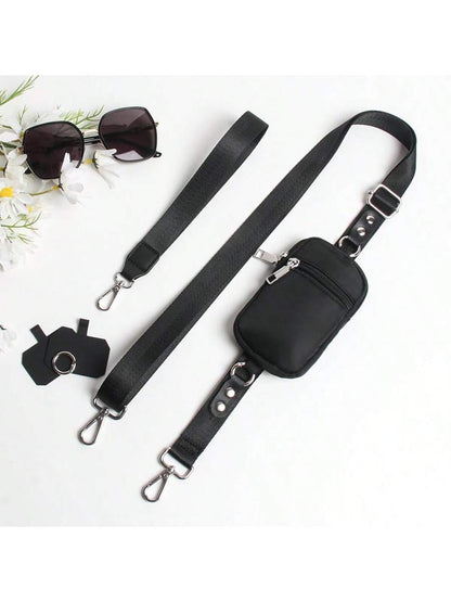 Phone Lanyard With Zipper Pocket, Phone Lanyard With Wallet, Crossbody Bag With Wallet And Clip, And Phone Lanyard With Wallet, Polyester Material, Suitable For All Smartphones