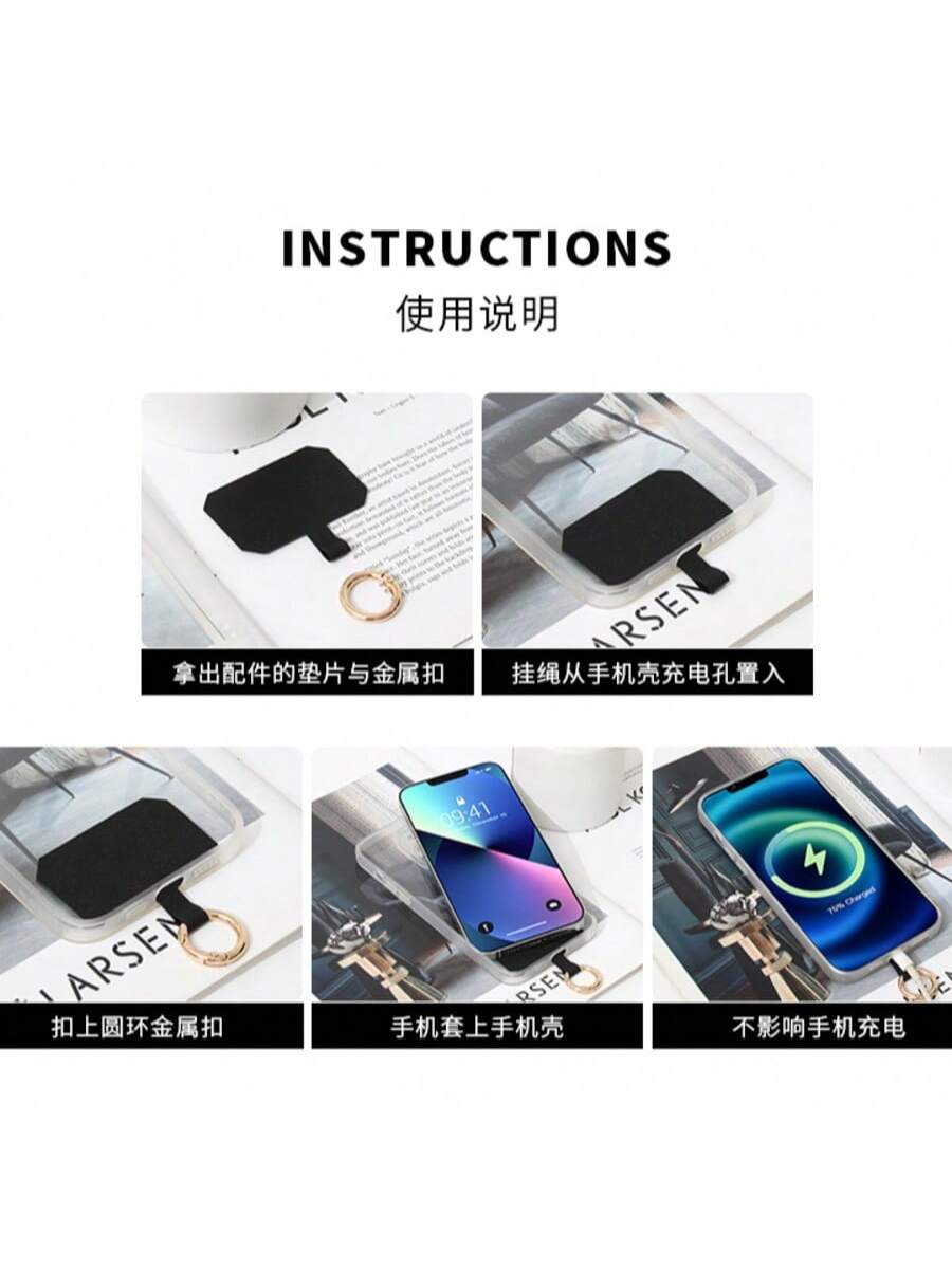 Phone Lanyard With Zipper Pocket, Phone Lanyard With Wallet, Crossbody Bag With Wallet And Clip, And Phone Lanyard With Wallet, Polyester Material, Suitable For All Smartphones