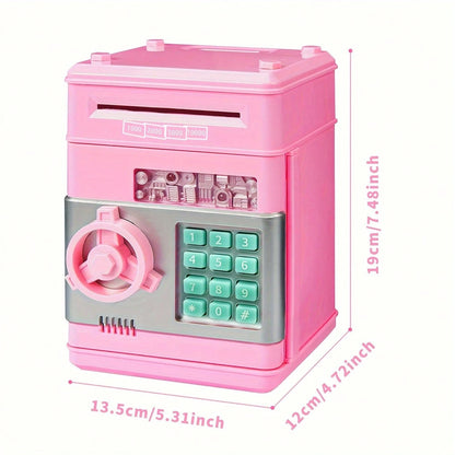 Piggy Bank Cash Coin Can ATM Bank Electronic Coin Money Bank For Kids Age 3-12, Money Savings Box Mini ATM Coin Bank Toys Gifts For 3 4 5 6 7 8 9 10 11 12 Year Old Boys Girls