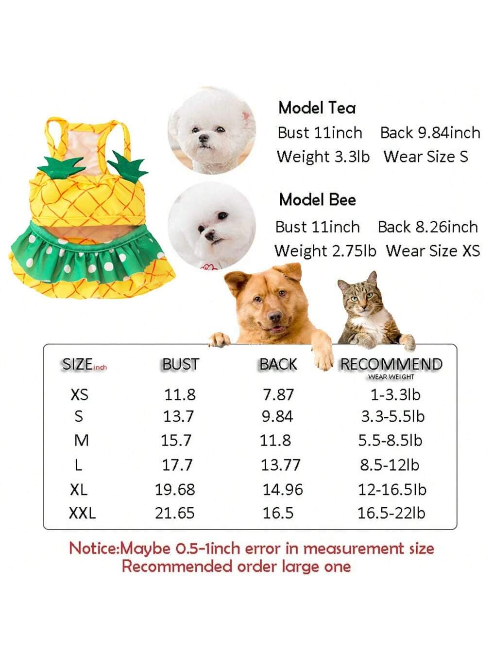 Pineapple Funny Dog Swimwear Bikini Summer Dog Clothes Beach Swimsuit Puppy Bathing Suit Puppy Vest Cooling Dog Shirts Pet Shirt For Small Dog, Cat Apparel