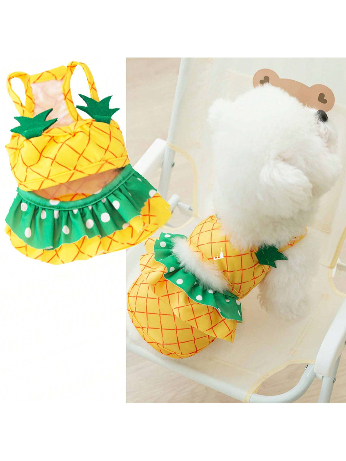 Pineapple Funny Dog Swimwear Bikini Summer Dog Clothes Beach Swimsuit Puppy Bathing Suit Puppy Vest Cooling Dog Shirts Pet Shirt For Small Dog, Cat Apparel
