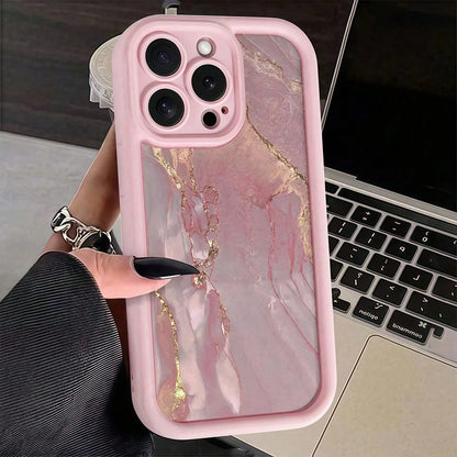 Pink Leopard Print Fashion Phone Cases Fashionable Creative Pink Leopard Print Pattern Phone Cases Compatible With IPhone Apple 11 12 13 14 15 16 Pro Max Pro Plus Series, Waterproof Shockproof Anti-Fa