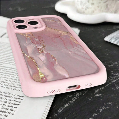 Pink Leopard Print Fashion Phone Cases Fashionable Creative Pink Leopard Print Pattern Phone Cases Compatible With IPhone Apple 11 12 13 14 15 16 Pro Max Pro Plus Series, Waterproof Shockproof Anti-Fa