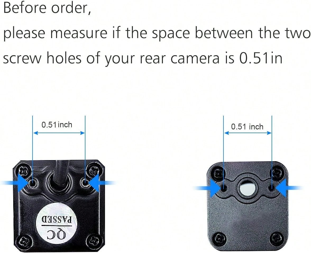 Pixelman Universal Car Rear View Camera License Plate Bracket, Upgraded Full Stainless Steel Backup Camera Mount, Dash Cam Mirror Accessory, Only Installation Holder