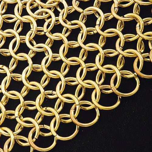 Plated Brass Mail Armor Coif