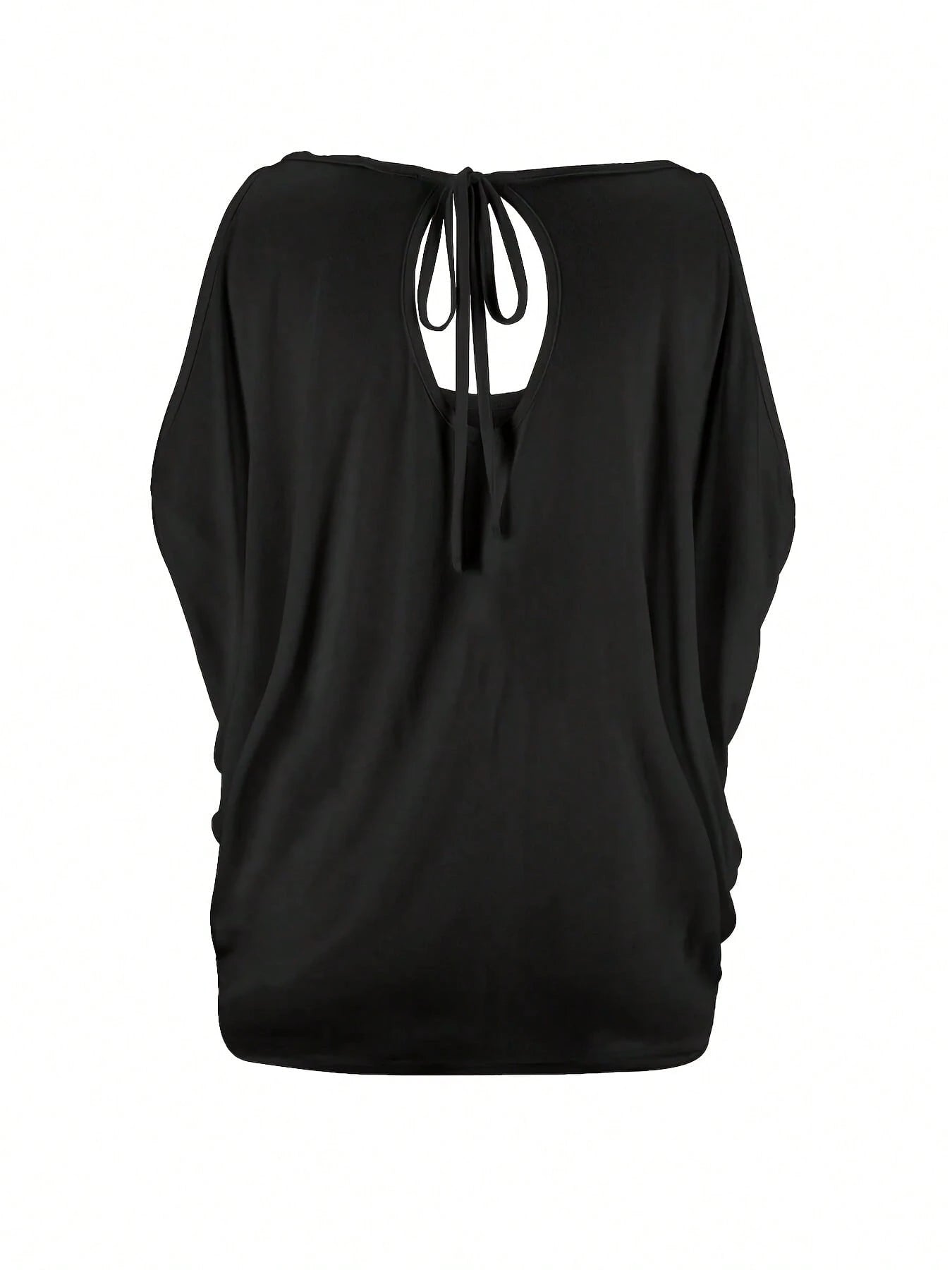 Plus Size- Plus Size- Women's Western Cowboy Style Oversized Top, Featuring Irregular Sizing And An Elegant Off-The-Shoulder Design.Very Suitable For Casual Retro Looks