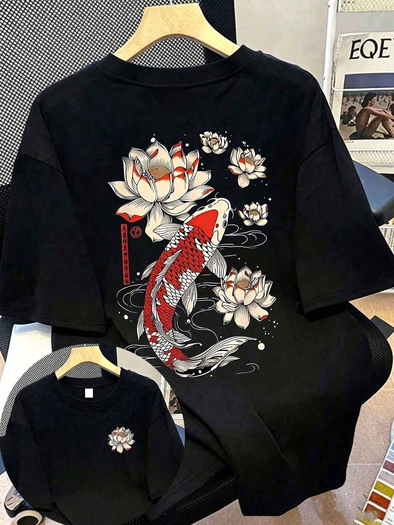 Plus-Size Women's Casual Round Neck Letter Print Short-Sleeved T-Shirt, Summer Student And Youth Style, Simple English Graphic T-Shirt. Black