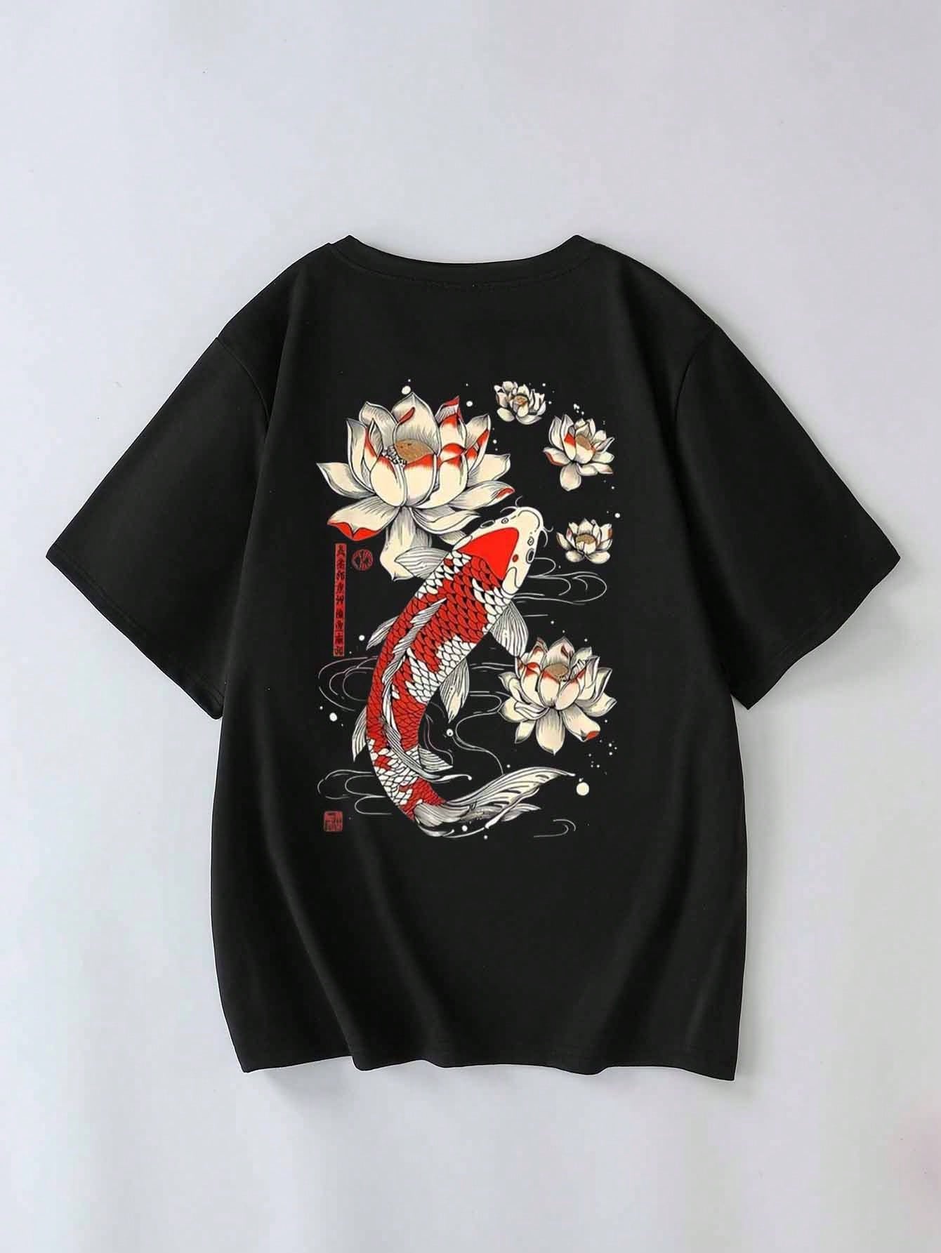 Plus-Size Women's Casual Round Neck Letter Print Short-Sleeved T-Shirt, Summer Student And Youth Style, Simple English Graphic T-Shirt. Black
