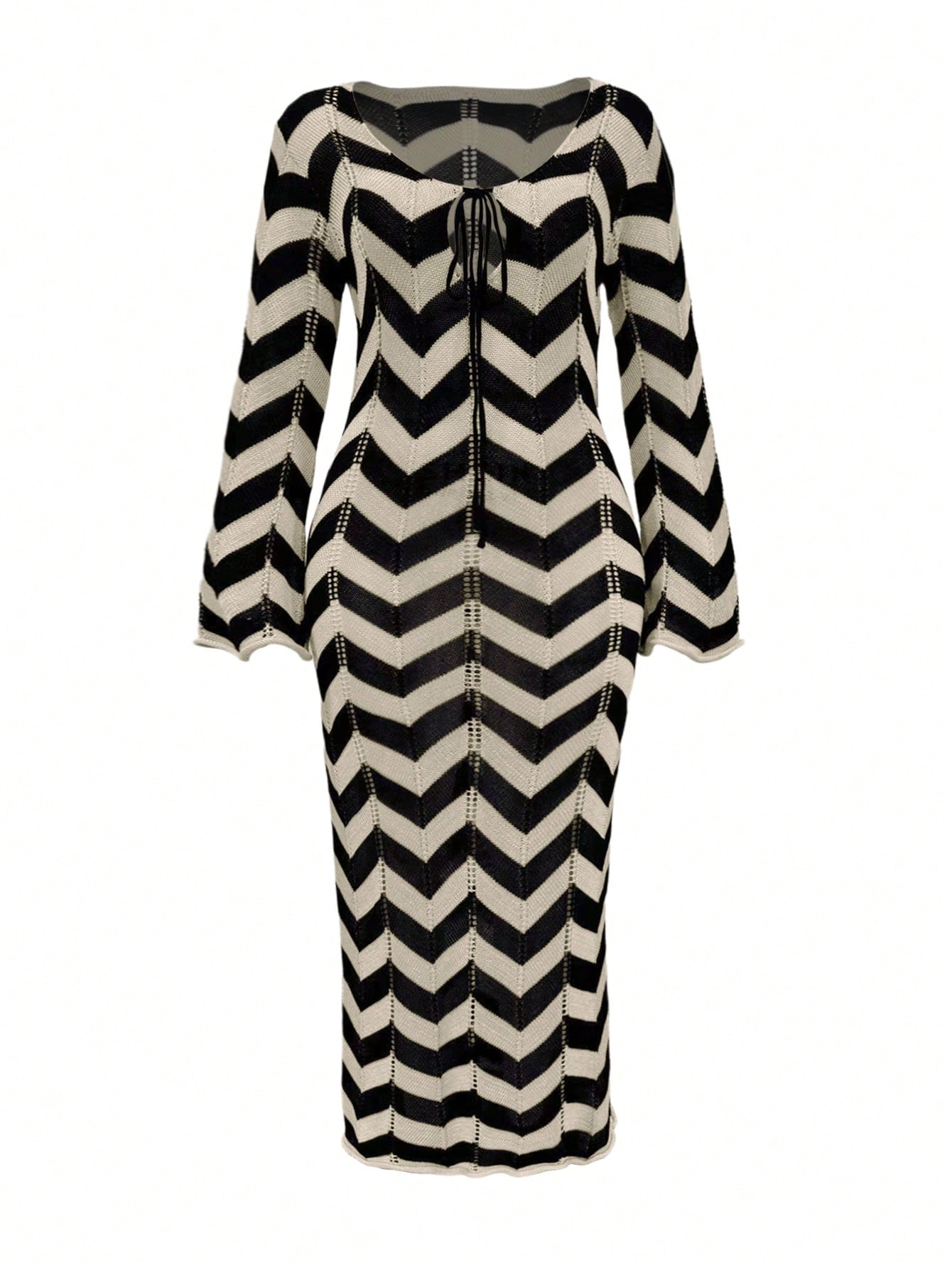 Plus Size Women's Fashion Elegant Simple Mature Vacation Knit Coverup Dress, Summer Beach Dress, Holiday Dress, Elegant Party Dress, Resort Wear