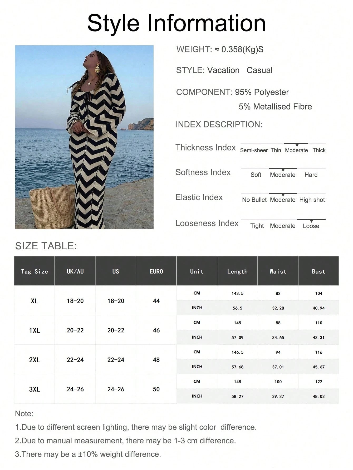 Plus Size Women's Fashion Elegant Simple Mature Vacation Knit Coverup Dress, Summer Beach Dress, Holiday Dress, Elegant Party Dress, Resort Wear
