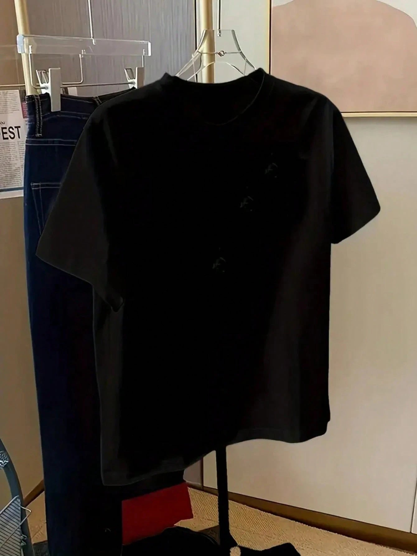 Plus Size Women's Fashion New Summer Short Sleeve T-Shirt Casual Black