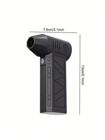 Portable Electric Air Blower Turbine Jet Fan Mini Duster Blower, Adjustable Wind Speed, Rechargeable High-Power Fan For Car, Computer, Keyboard, Home And Outdoor Use