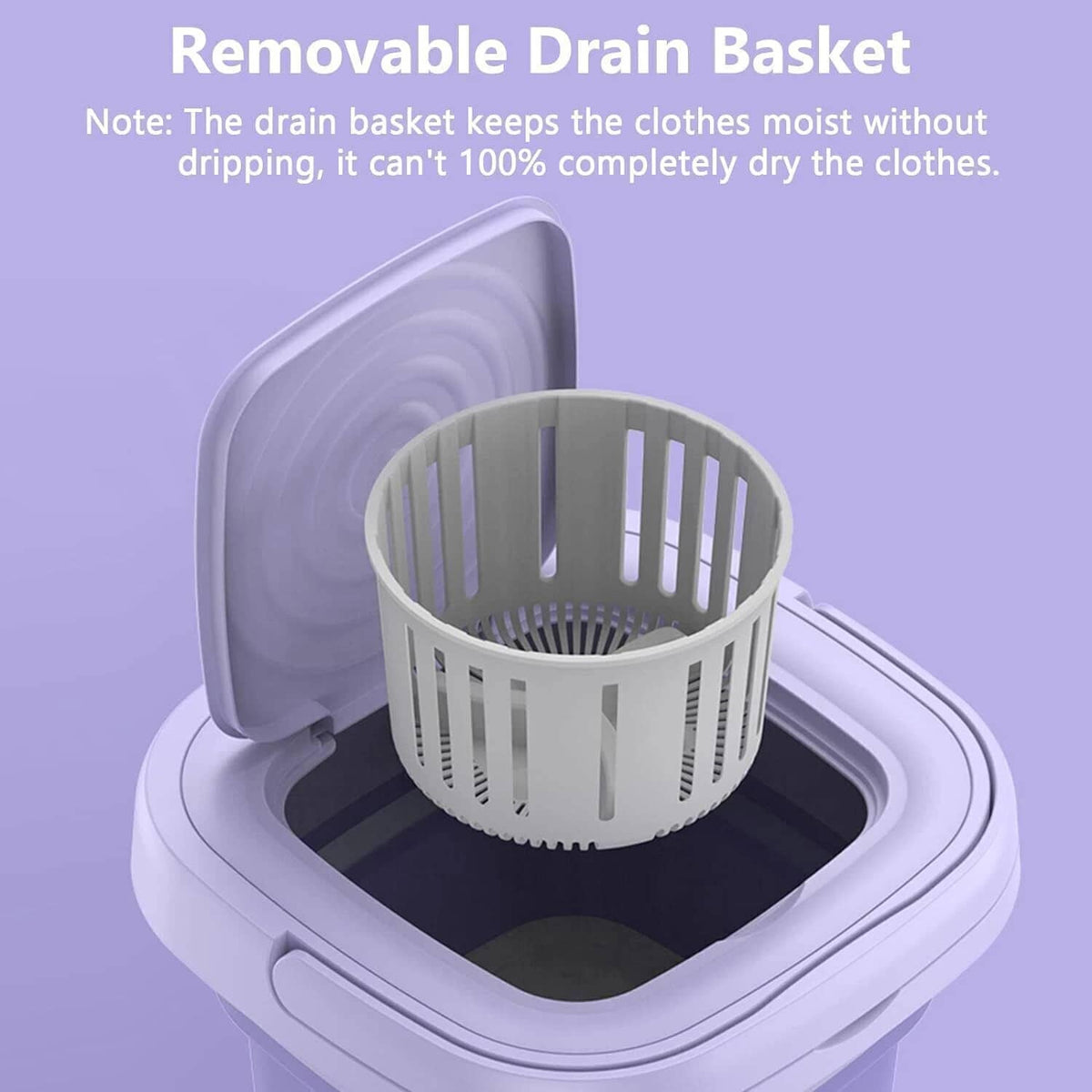 Portable Foldable Washing Machine, Mini Washing Machine, Underwear, Small Clothes For Deep Cleaning. Suitable For Apartments, Dormitories, Hotels.