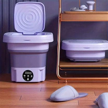 Portable Foldable Washing Machine, Mini Washing Machine, Underwear, Small Clothes For Deep Cleaning. Suitable For Apartments, Dormitories, Hotels.