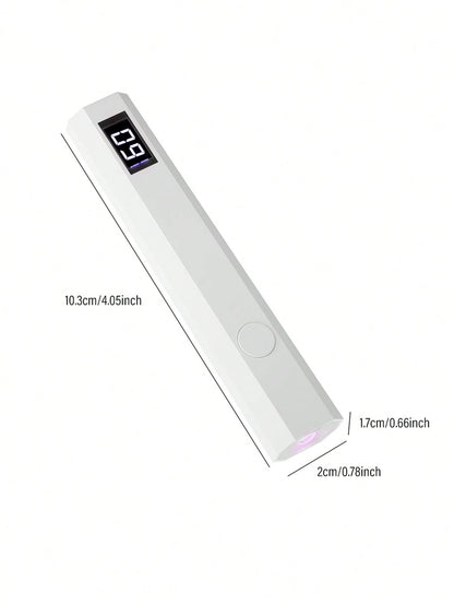 Portable Nail Polish Gel Dryer, Gel Nail Polish Glue Dryer, Handheld Nail Lamp, USB Mini Nail Dryer Lamp, 180mAh Battery UV LED Nail Lamp Suitable For All Nail Gels, Home & Salon Manicure Tool, Nail A