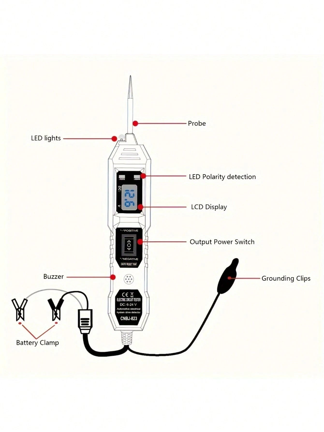 Power Supply Circuit Test Probes Test Short Circuit Tester Continuity Tester Protection