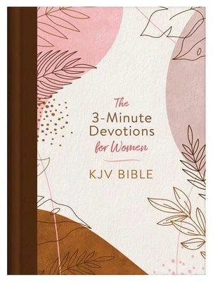 Pre-Owned 3-Minute Devotions For Women KJV Bible [Rose & Copper Florets] (Hardcover) By Compiled By Barbour Staff