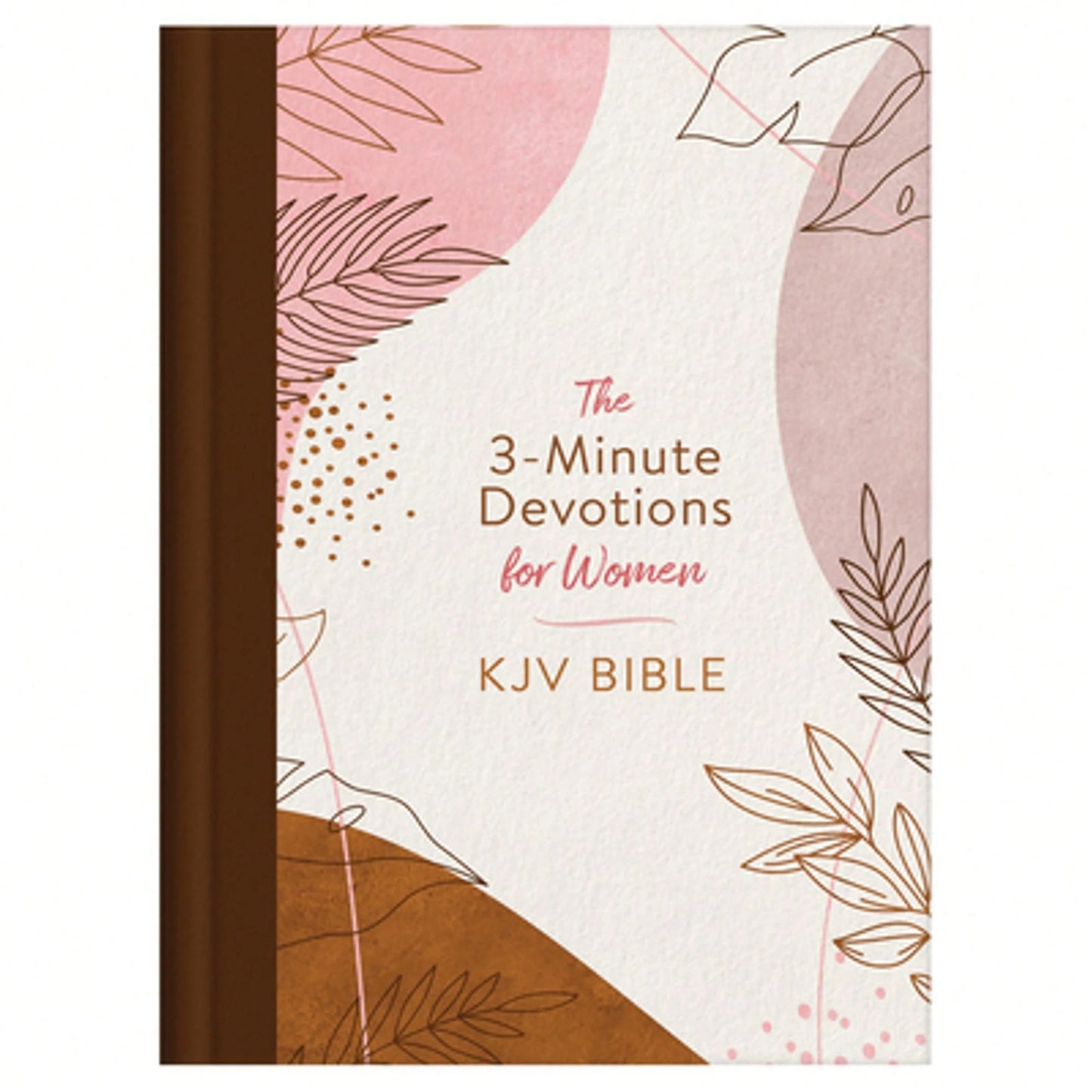 Pre-Owned 3-Minute Devotions For Women KJV Bible [Rose & Copper Florets] (Hardcover) By Compiled By Barbour Staff