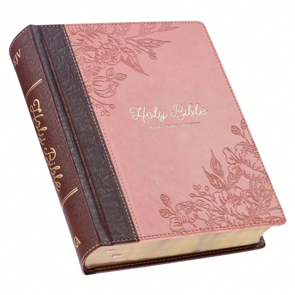 Pre-Owned 3-Minute Devotions For Women KJV Bible [Rose & Copper Florets] (Hardcover) By Compiled By Barbour Staff