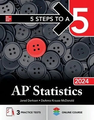 Pre-Owned 5 Steps To A 5: AP Statistics 2024 (Paperback) By Jared Derksen, Deanna Krause McDonald