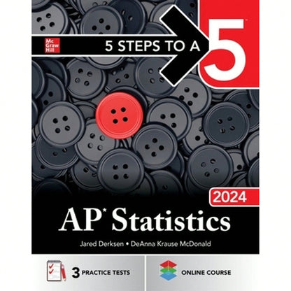 Pre-Owned 5 Steps To A 5: AP Statistics 2024 (Paperback) By Jared Derksen, Deanna Krause McDonald