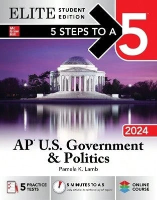 Pre-Owned 5 Steps To A 5: AP U.S. Government & Politics 2024 Elite Student Edition (Paperback) By Pamela K Lamb